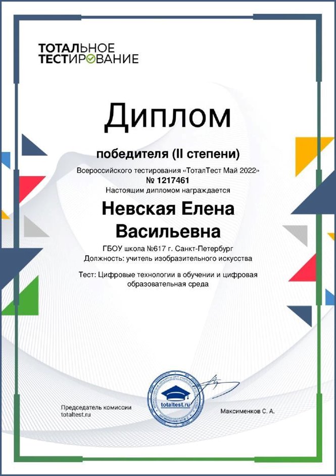 2021-2022 Невская Е.В (Диплом тест)